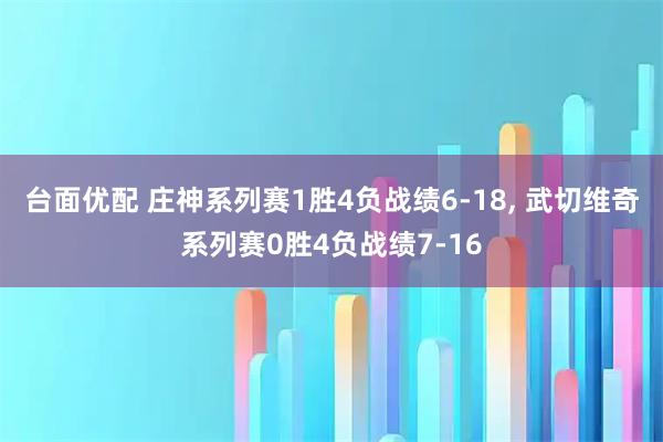 台面优配 庄神系列赛1胜4负战绩6-18, 武切维奇系列赛0胜4负战绩7-16